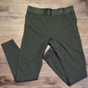 BuffBunny Collection Women's Olive Green High-Rise Performance Leggings - Medium